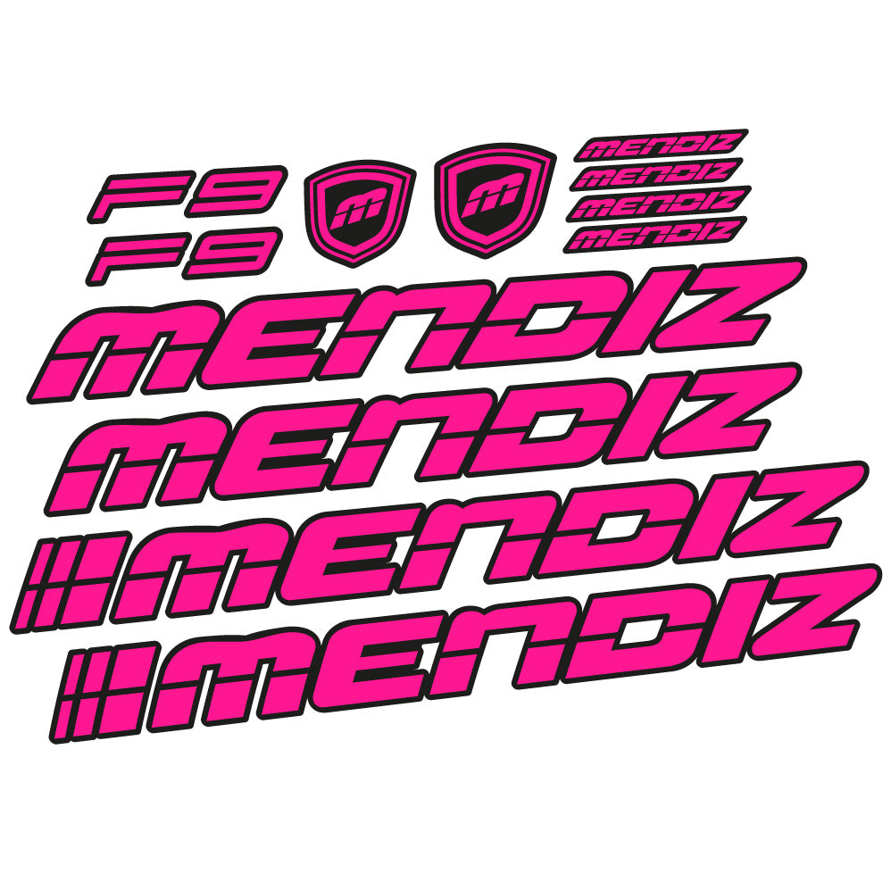 Autocollant Mendiz F9 2021, Cadre, Vélo vinyle autocollant