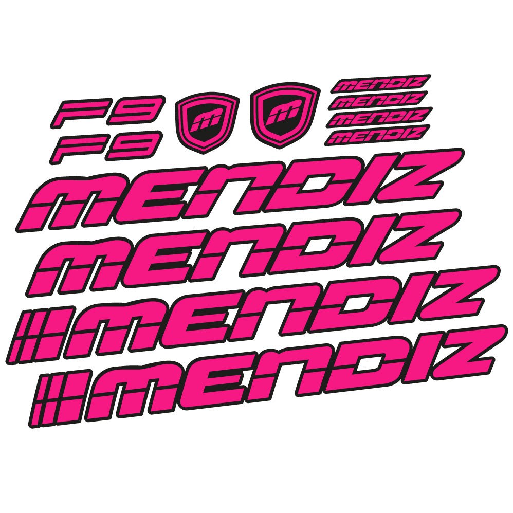 Autocollant Mendiz F9 2021, Cadre, Vélo vinyle autocollant