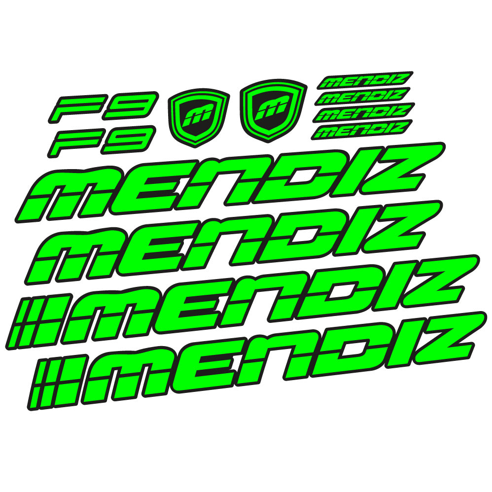 Autocollant Mendiz F9 2021, Cadre, Vélo vinyle autocollant