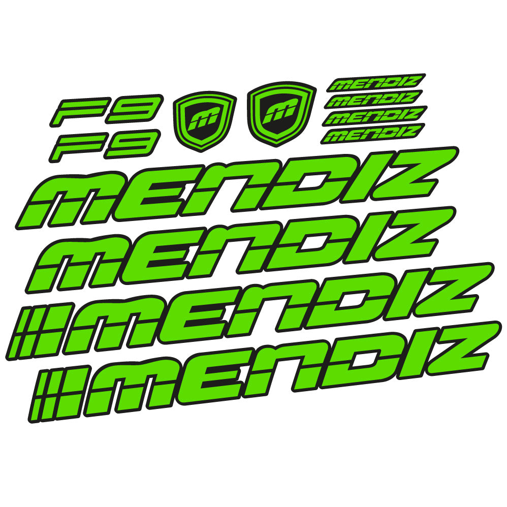 Autocollant Mendiz F9 2021, Cadre, Vélo vinyle autocollant