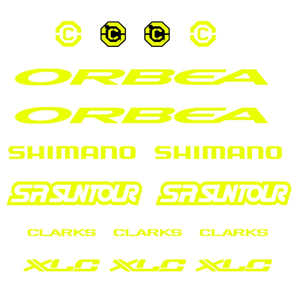 Autocollant Orbea, Shimano, SRSuntour, Clarks, XLC, Cadre, Autocollant Vélo vinyle