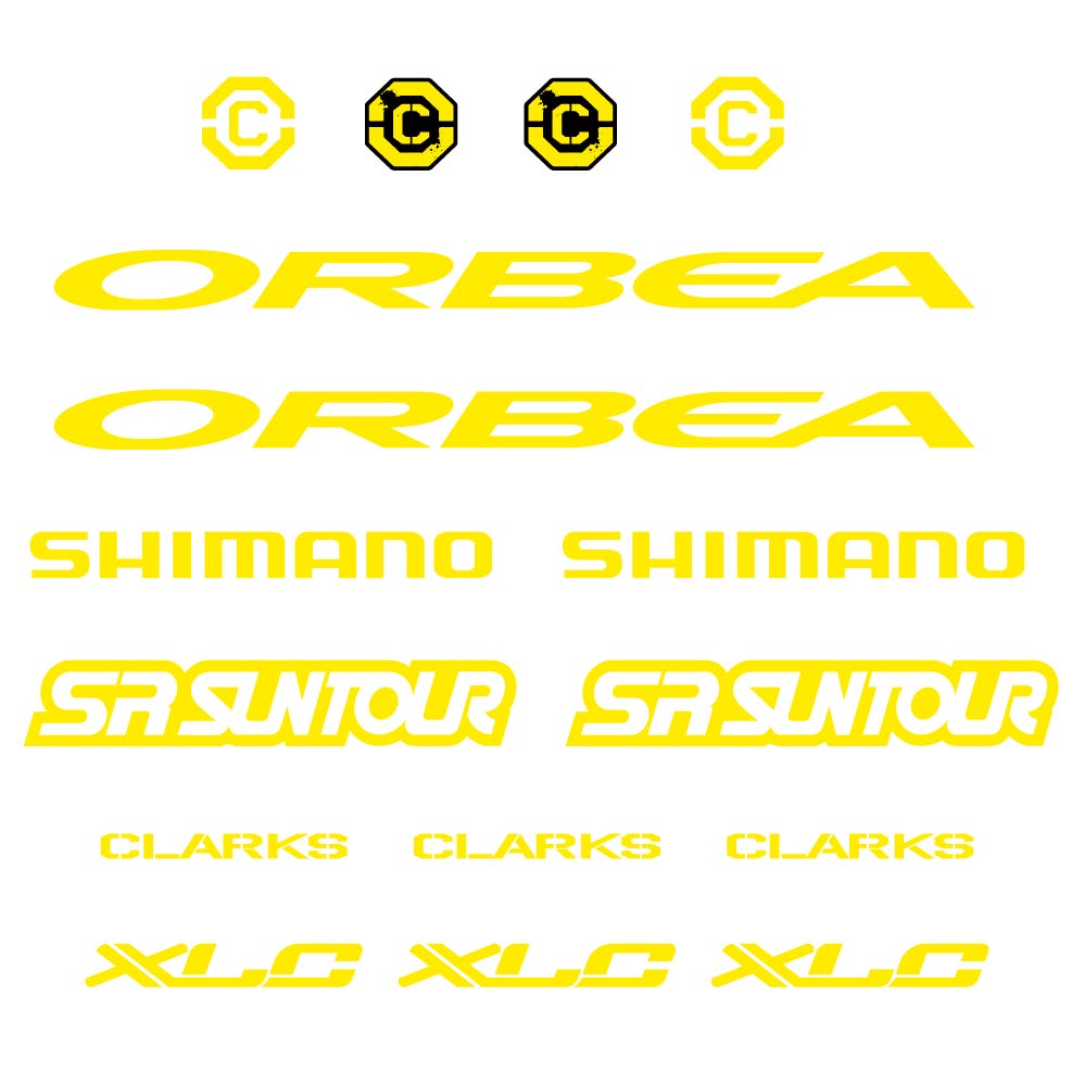 Autocollant Orbea, Shimano, SRSuntour, Clarks, XLC, Cadre, Autocollant Vélo vinyle
