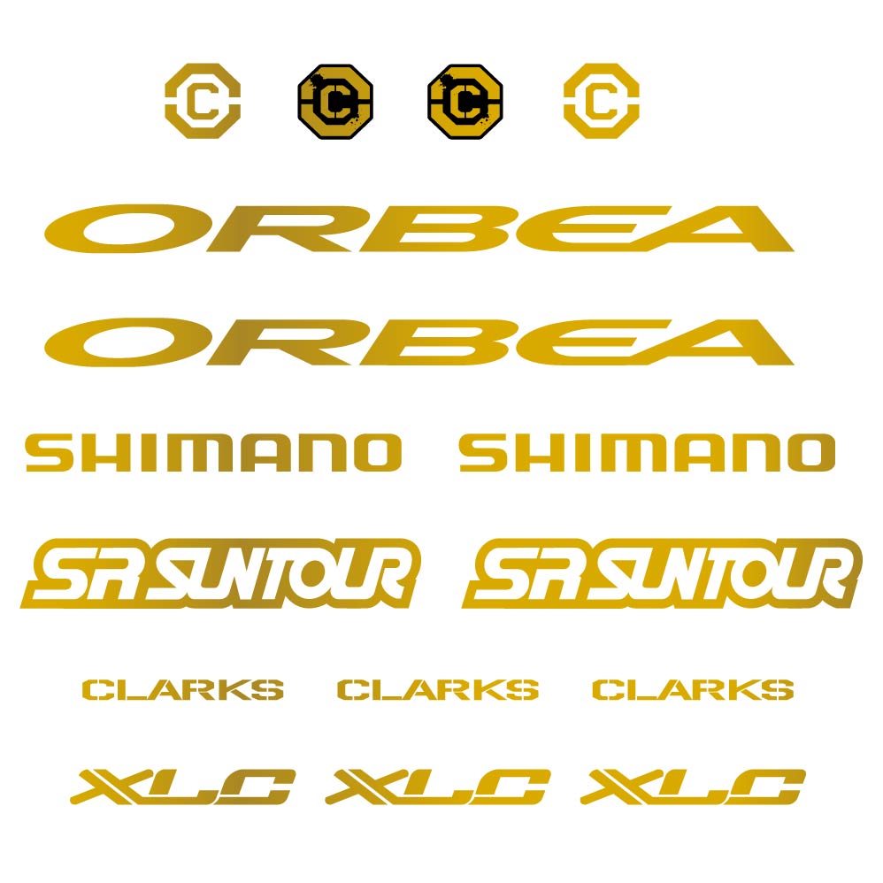 Autocollant Orbea, Shimano, SRSuntour, Clarks, XLC, Cadre, Autocollant Vélo vinyle