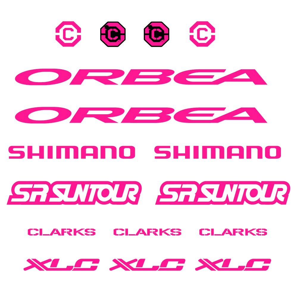 Autocollant Orbea, Shimano, SRSuntour, Clarks, XLC, Cadre, Autocollant Vélo vinyle