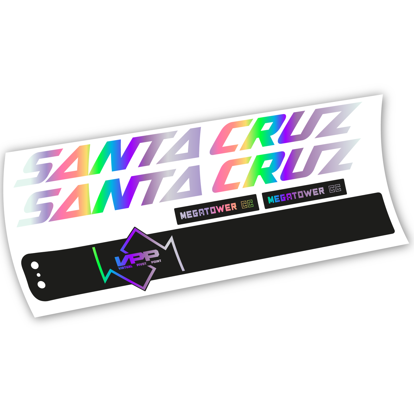 Autocollant, Santa Cruz Megatower CC 2020, Cadre, vinyle autocollant