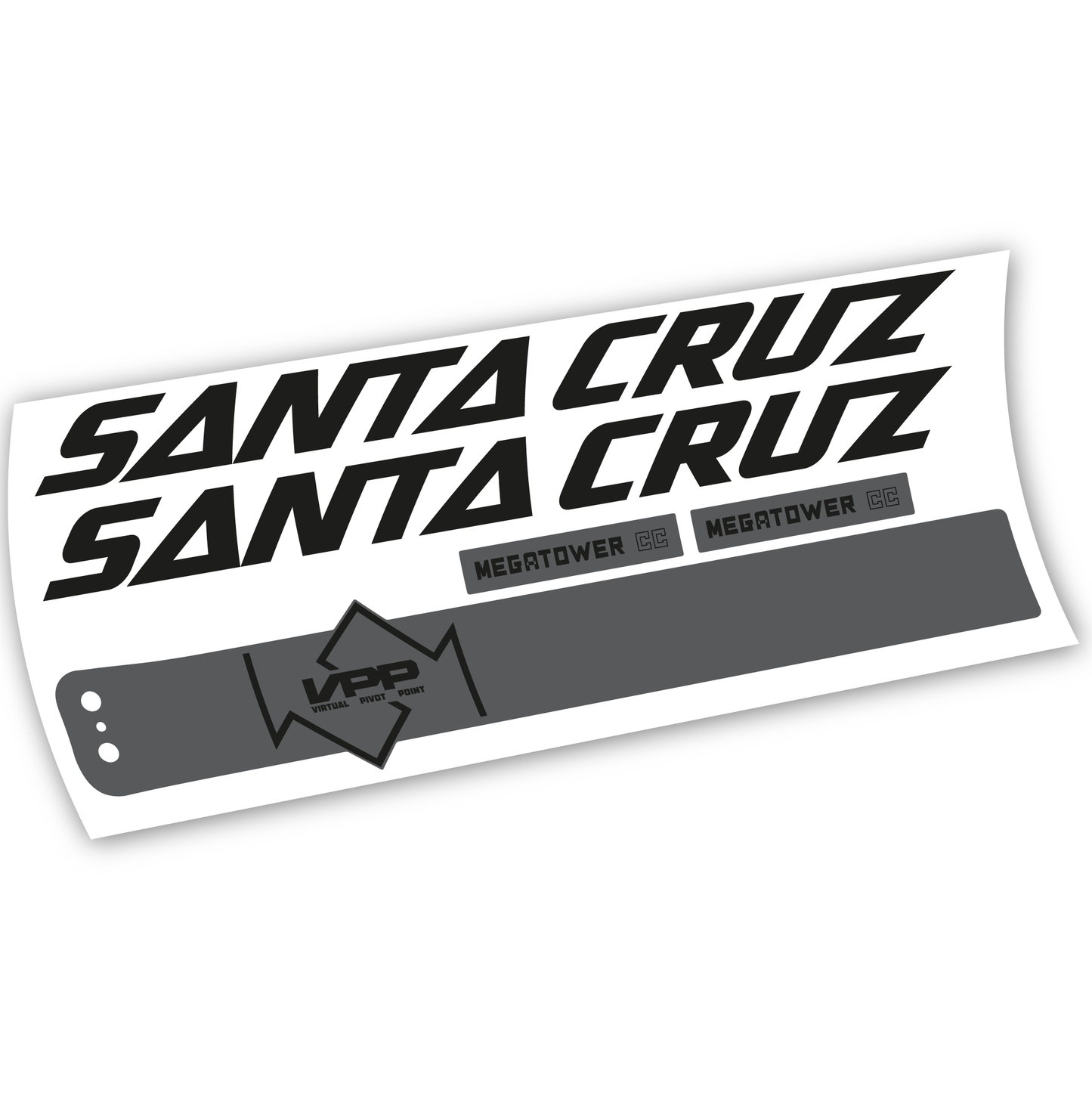 Autocollant, Santa Cruz Megatower CC 2020, Cadre, vinyle autocollant