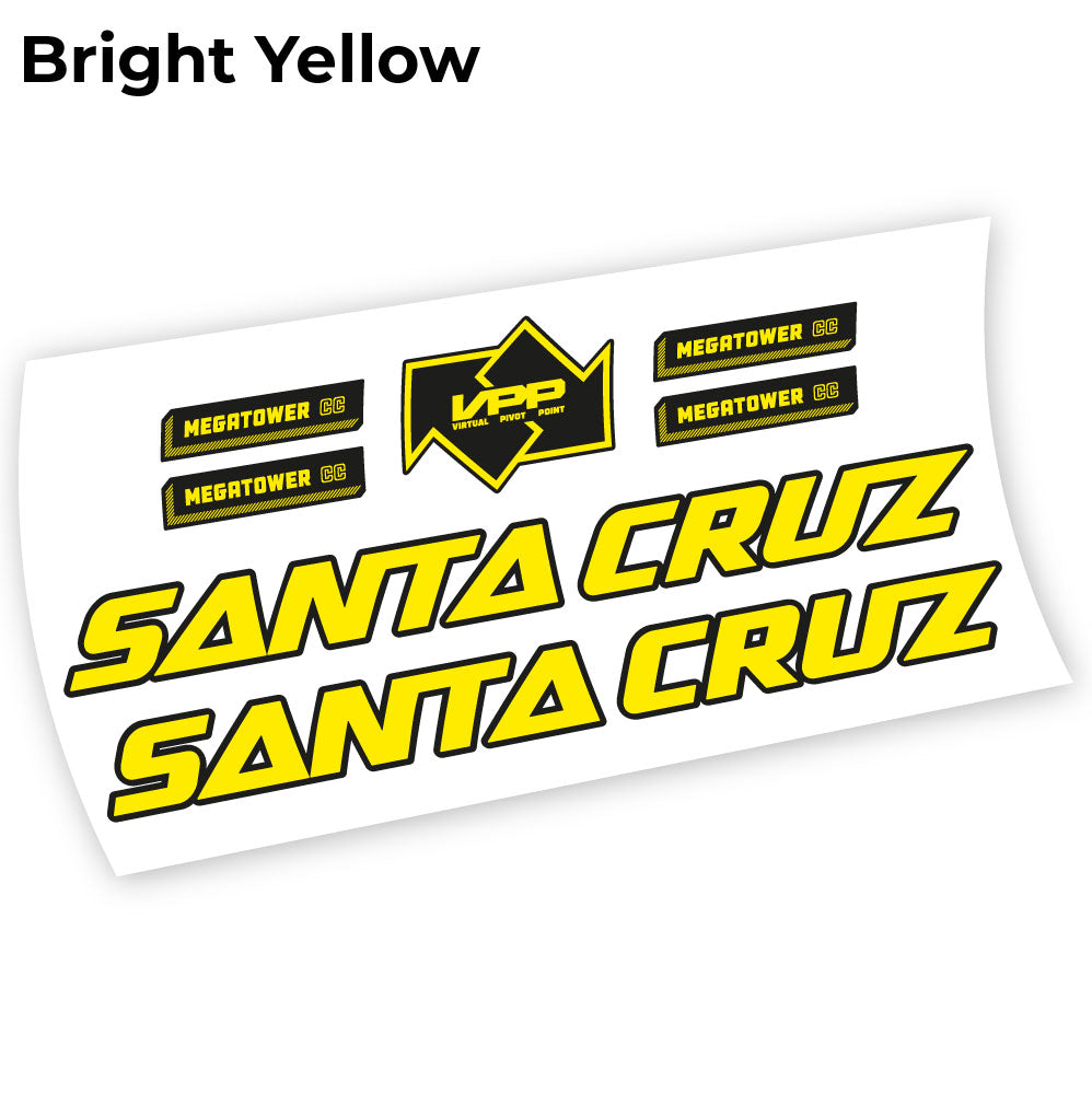 Autocollant Santa Cruz Megatower 2021, autocollant Vélo Cadre Vinyle