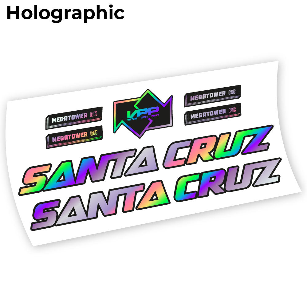 Autocollant Santa Cruz Megatower 2021, autocollant Vélo Cadre Vinyle
