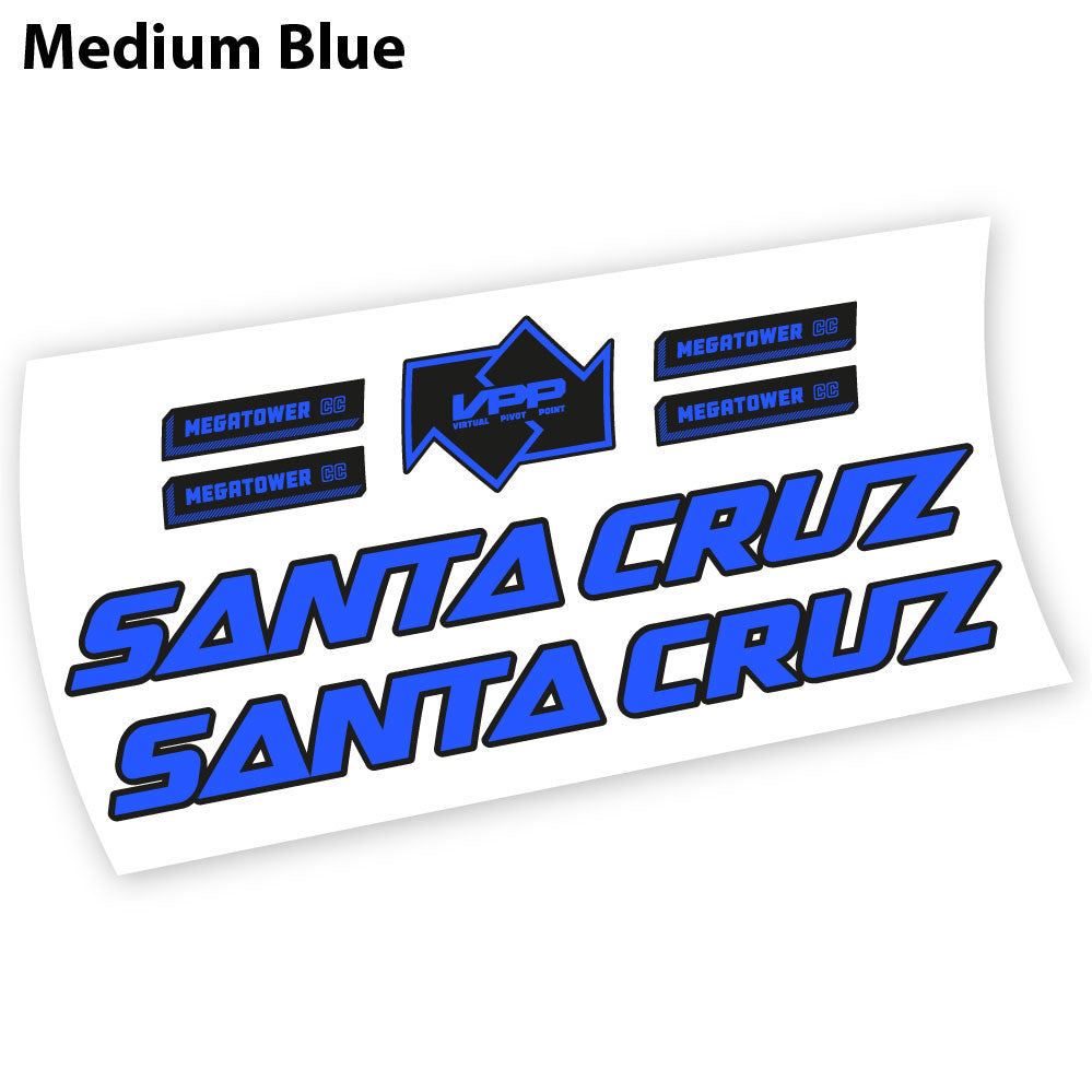 Autocollant Santa Cruz Megatower 2021, autocollant Vélo Cadre Vinyle