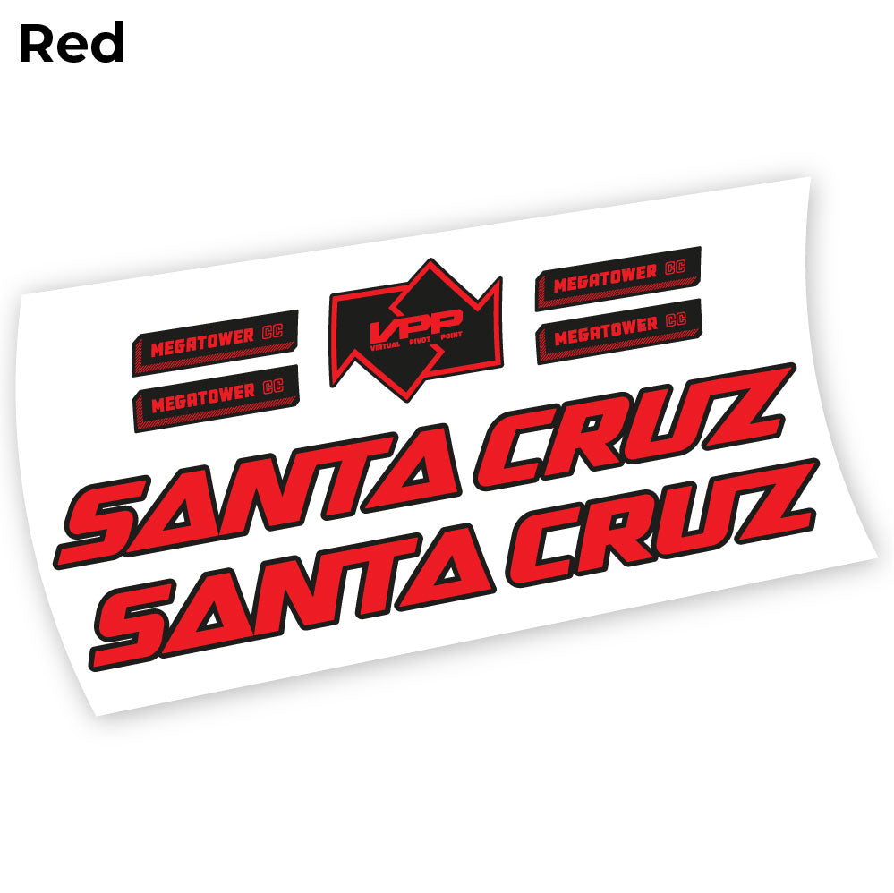 Autocollant Santa Cruz Megatower 2021, autocollant Vélo Cadre Vinyle