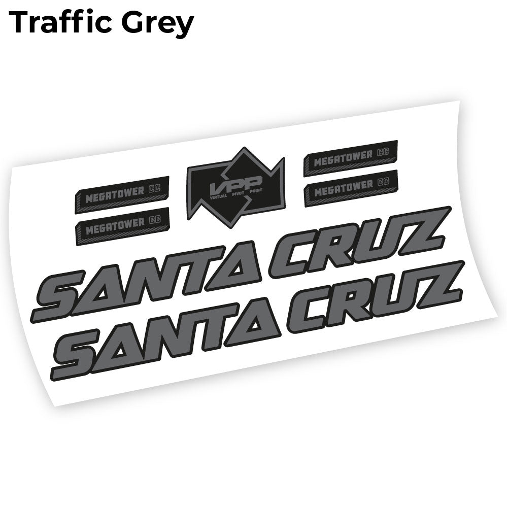 Autocollant Santa Cruz Megatower 2021, autocollant Vélo Cadre Vinyle