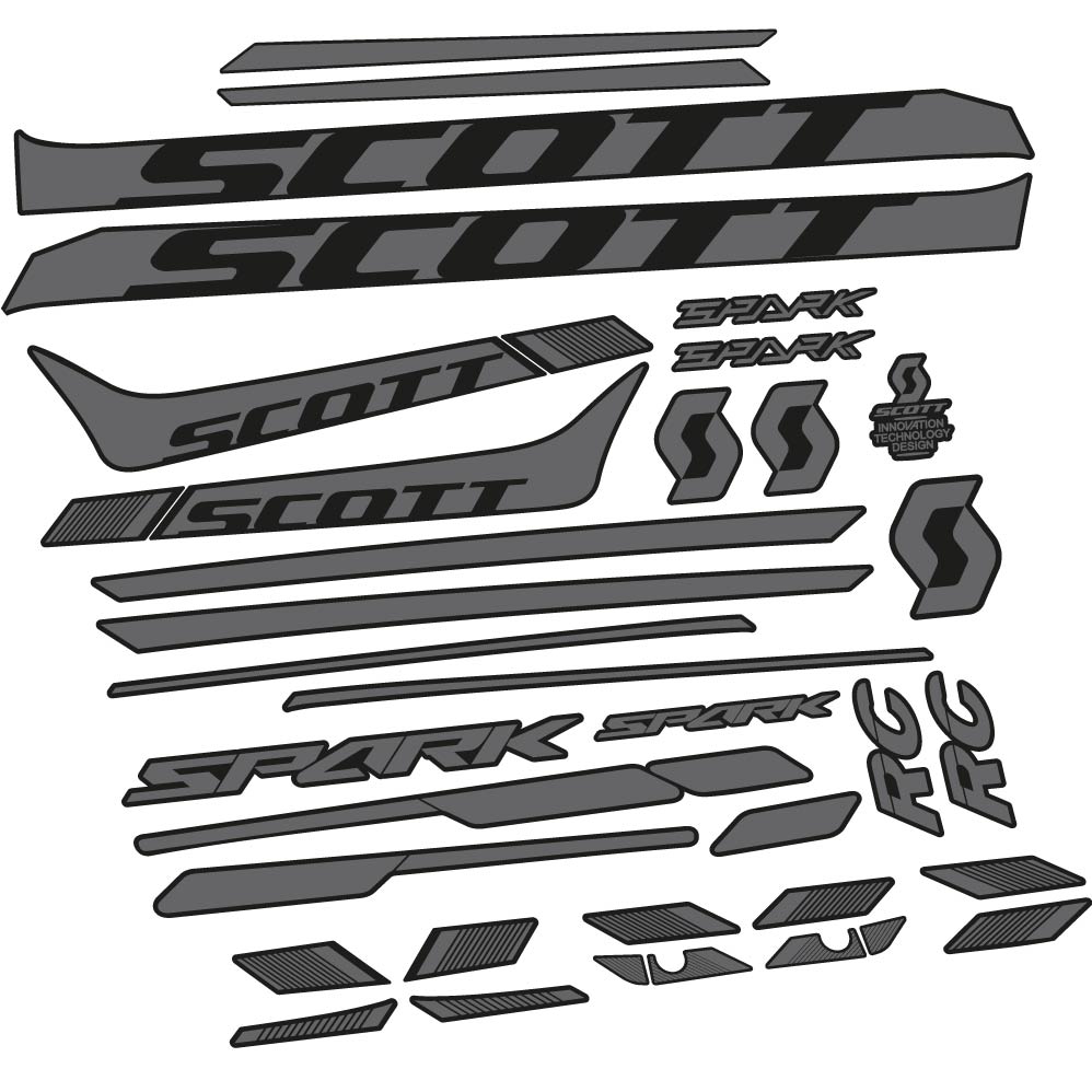 Autocollant Scott Spark 930 2017, Cadre, vélo vinyle sticker