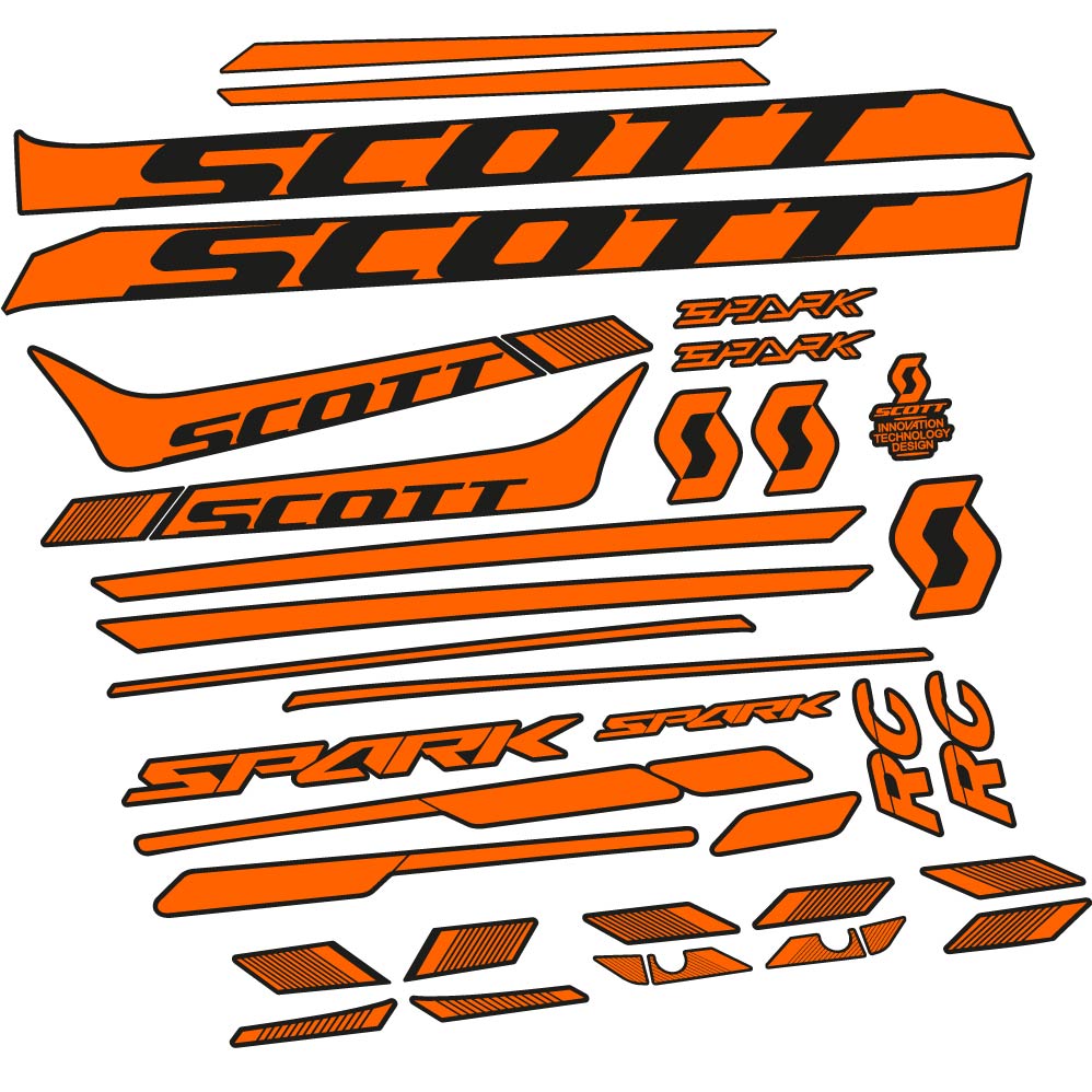 Autocollant Scott Spark 930 2017, Cadre, vélo vinyle sticker
