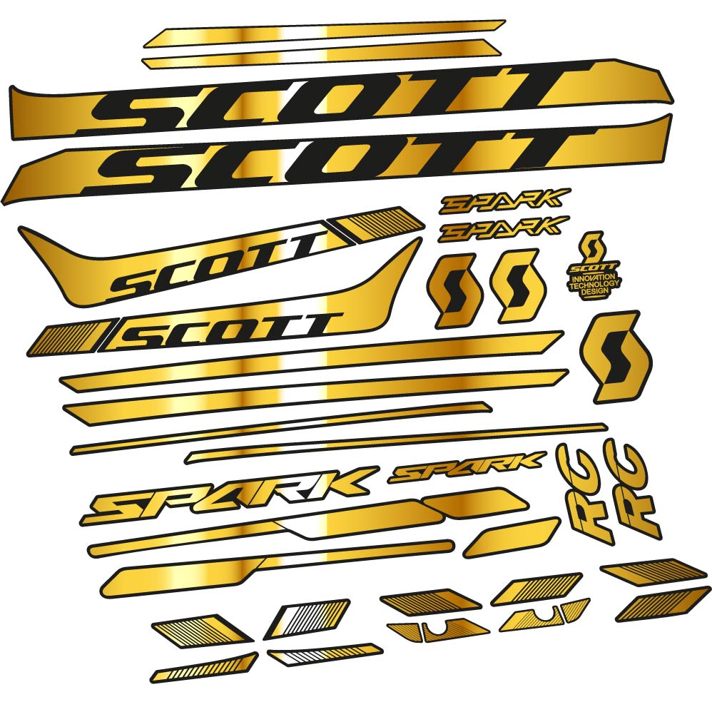 Autocollant Scott Spark 930 2017, Cadre, vélo vinyle sticker