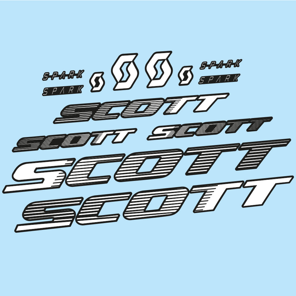 Autocollant Scott Spark RC 2022, Cadre, Vélo vinyle sticker