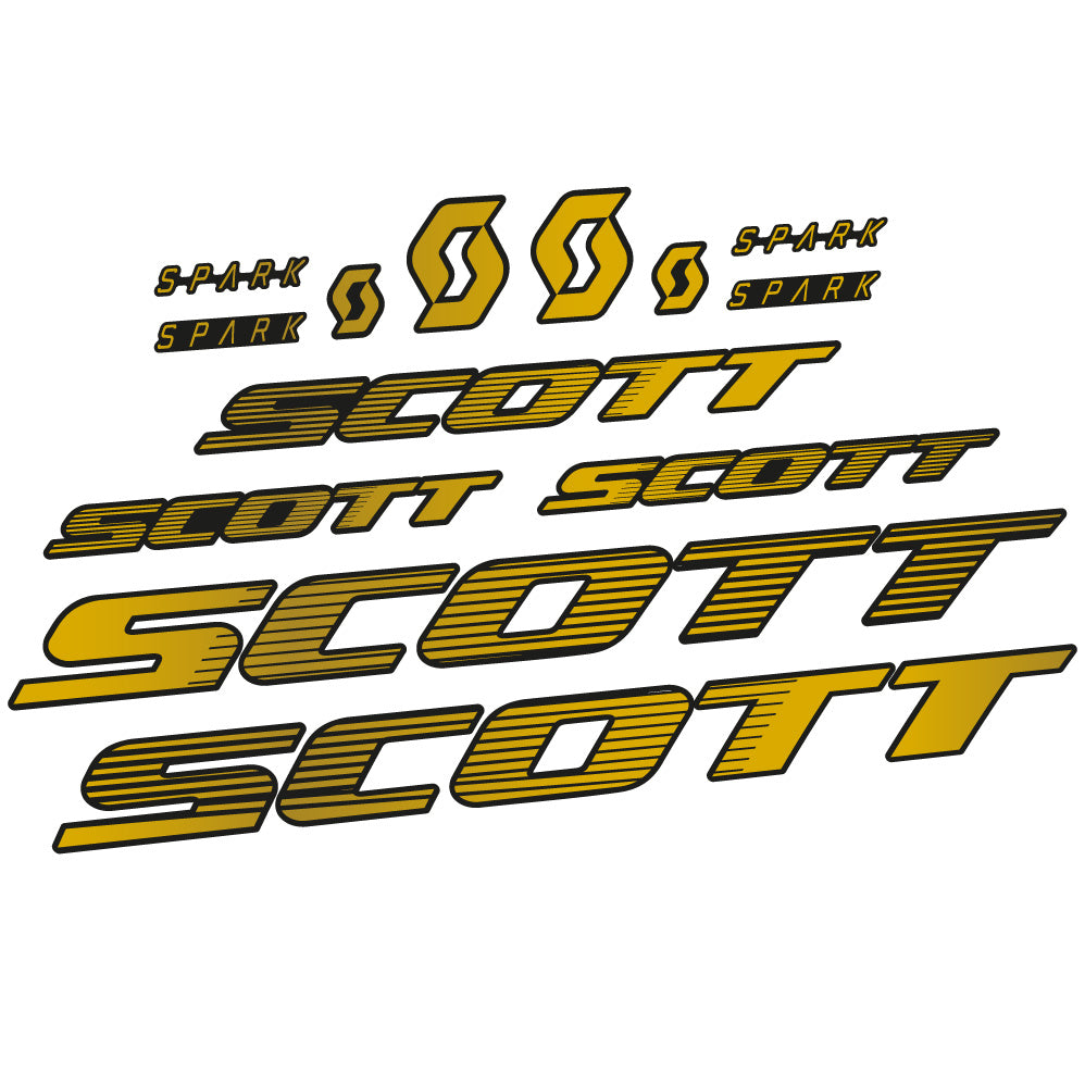 Autocollant Scott Spark RC 2022, Cadre, Vélo vinyle sticker