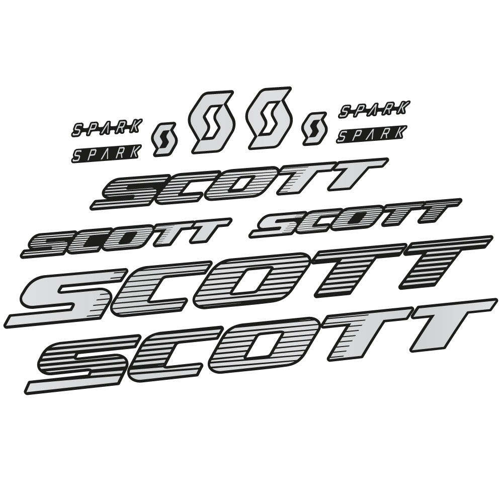 Autocollant Scott Spark RC 2022, Cadre, Vélo vinyle sticker