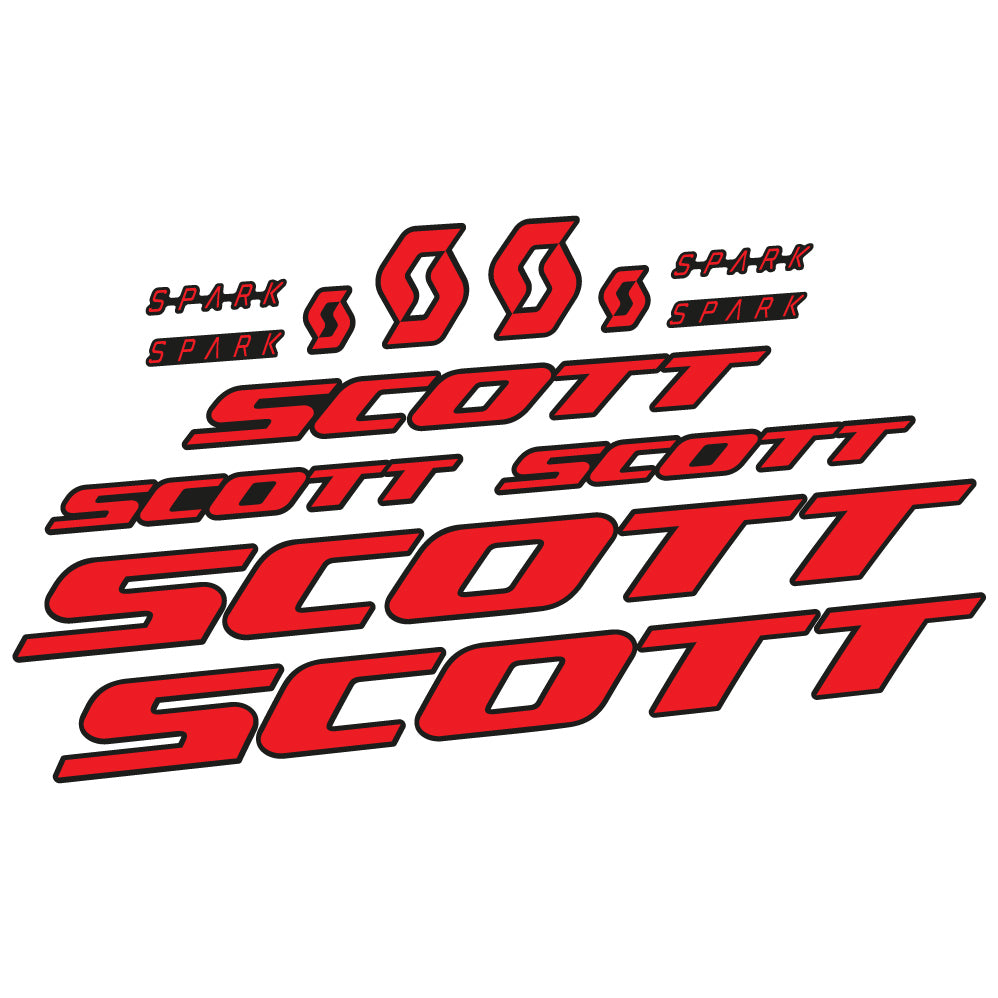 Autocollant Scott Spark RC 2022, Cadre, Vinyle sticker