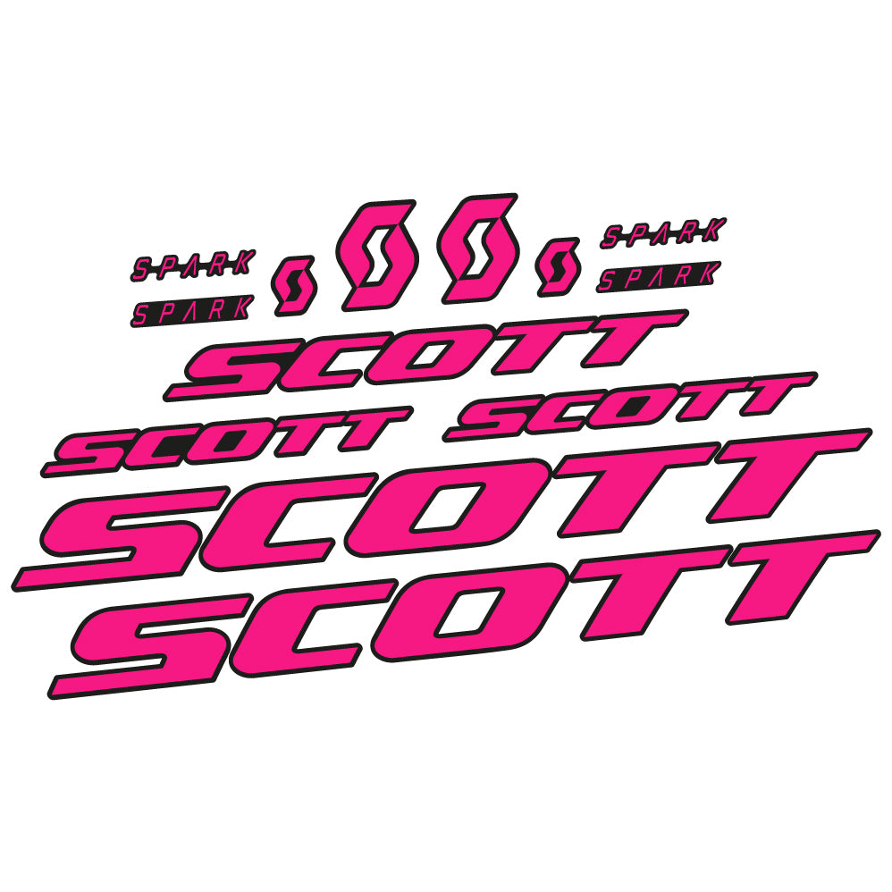 Autocollant Scott Spark RC 2022, Cadre, Vinyle sticker