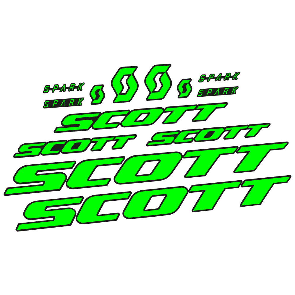 Autocollant Scott Spark RC 2022, Cadre, Vinyle sticker