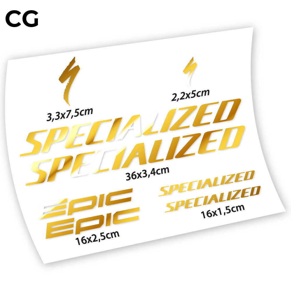 Autocollant, Specialized Epic, Autocollant Vélo Cadre Vinyle