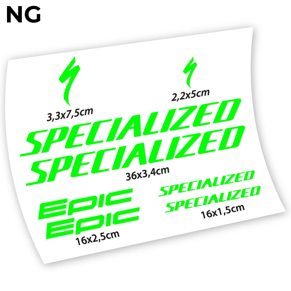 Autocollant, Specialized Epic, Autocollant Vélo Cadre Vinyle
