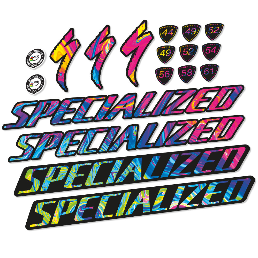 Autocollant Specialized Tarmac Disc Pro Di2 2019, Cadre, Vélo vinyle sticker