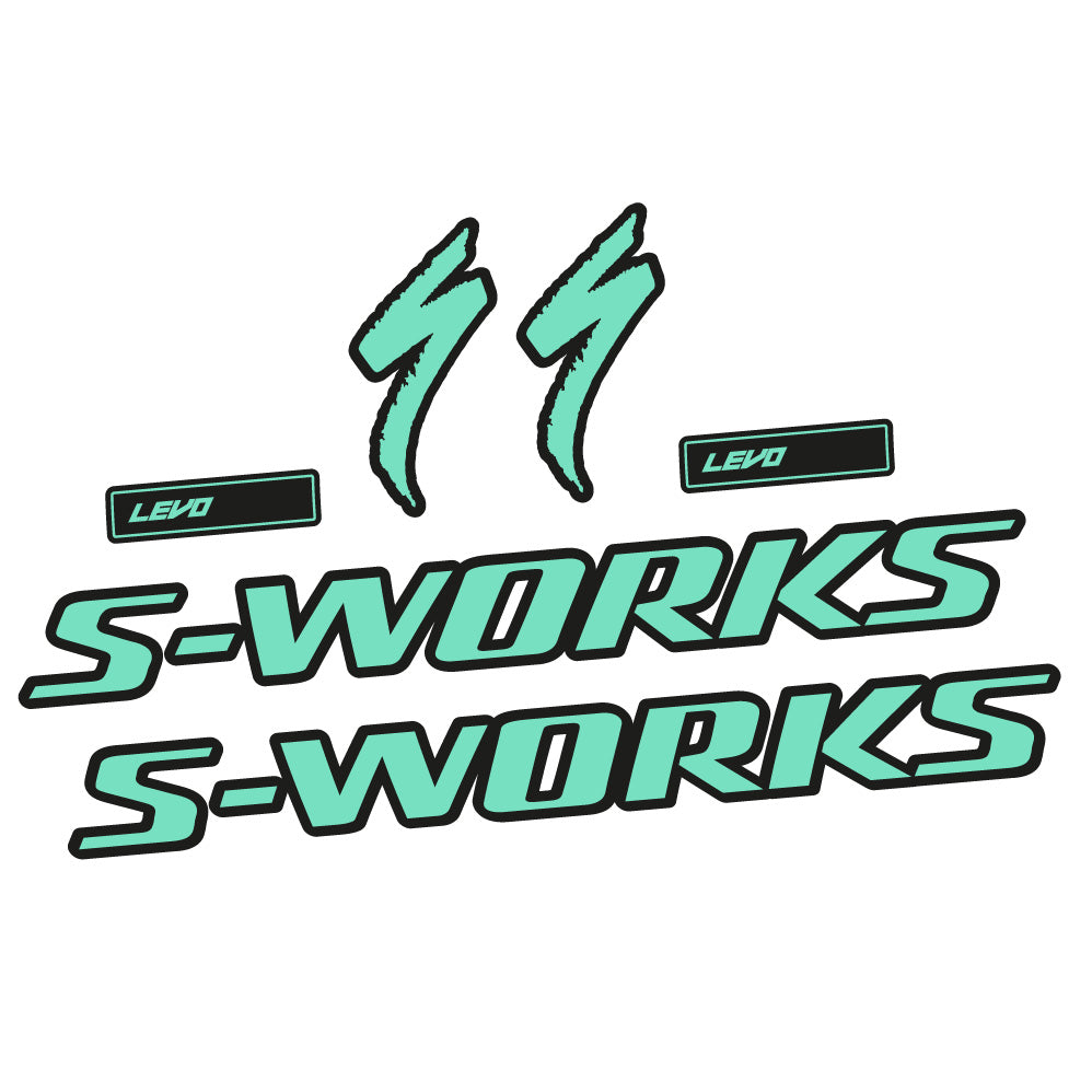 Autocollant S-Works Turbo Levo Gen3 2022, Cadre, Vélo vinyle sticker