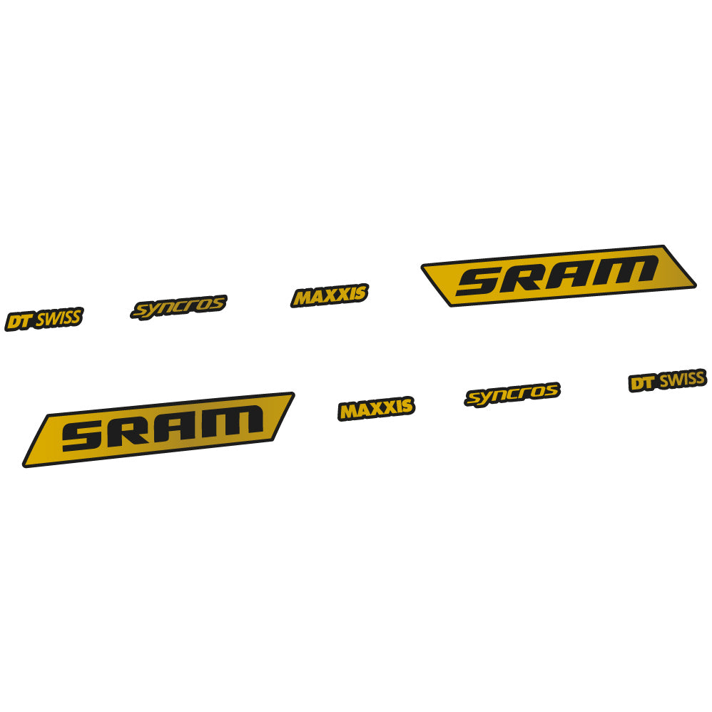 Autocollant Sram Syncross Maxxis, inclinable, autocollant Vinyle