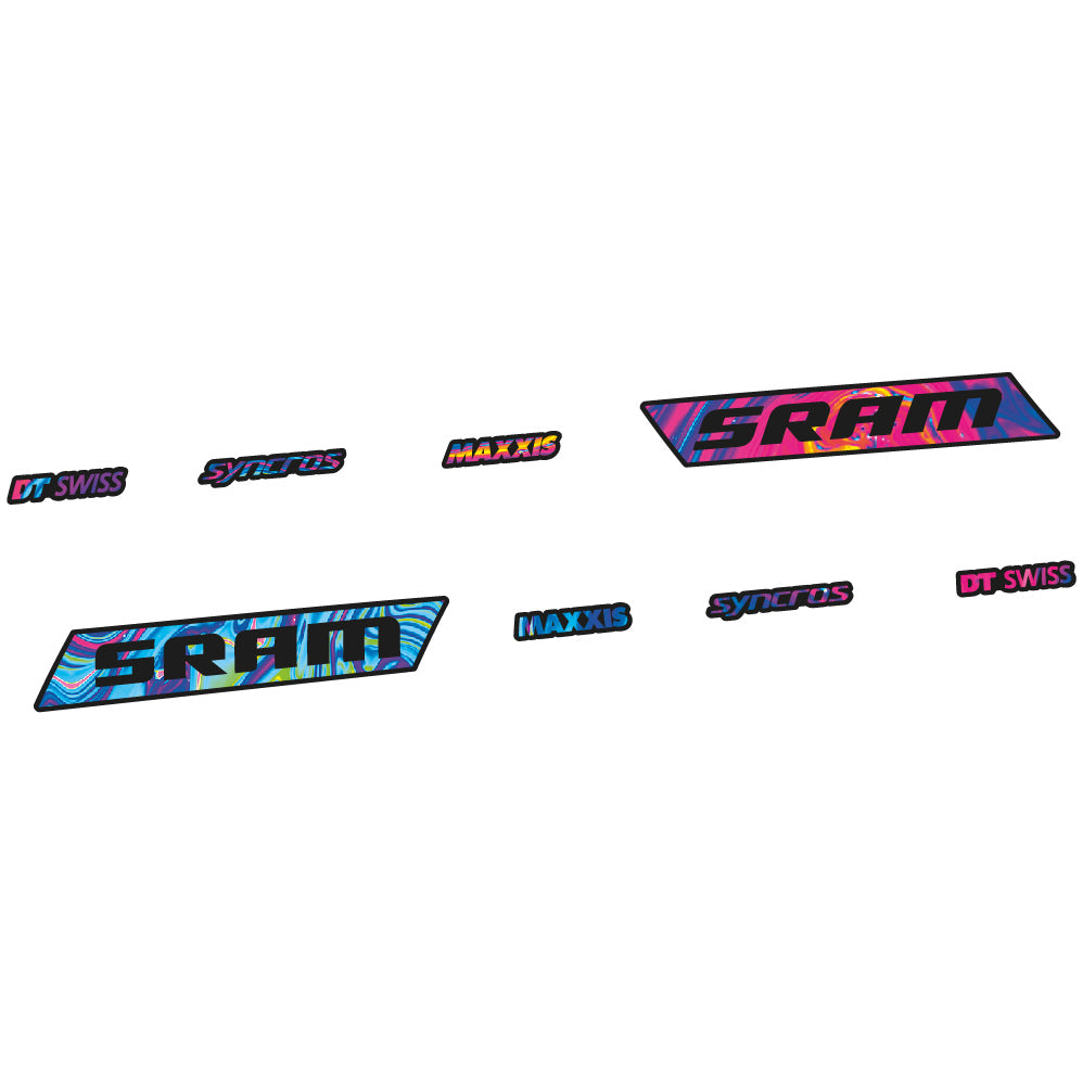 Autocollant Sram Syncross Maxxis, inclinable, autocollant Vinyle