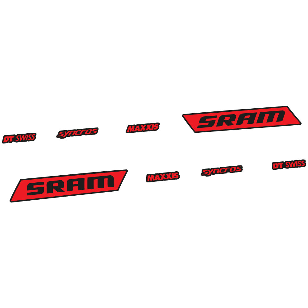 Autocollant Sram Syncross Maxxis, inclinable, autocollant Vinyle