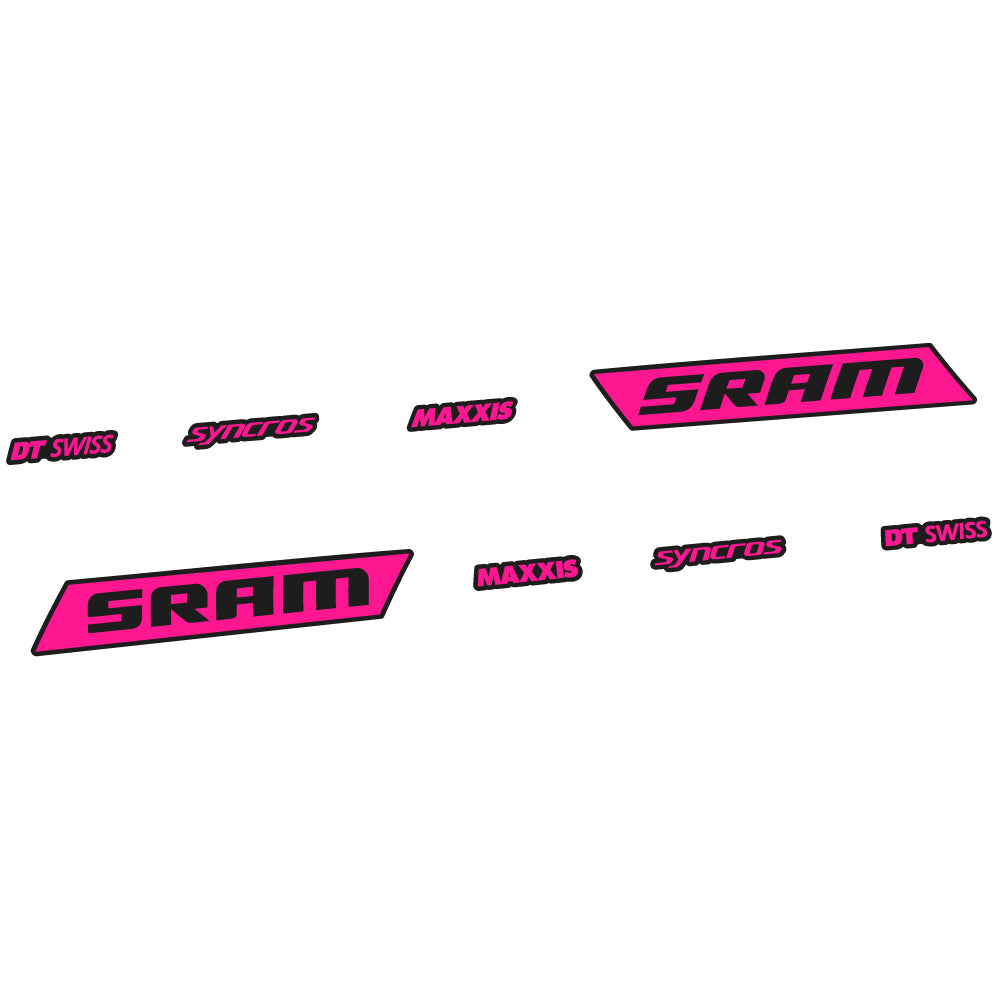 Autocollant Sram Syncross Maxxis, inclinable, autocollant Vinyle