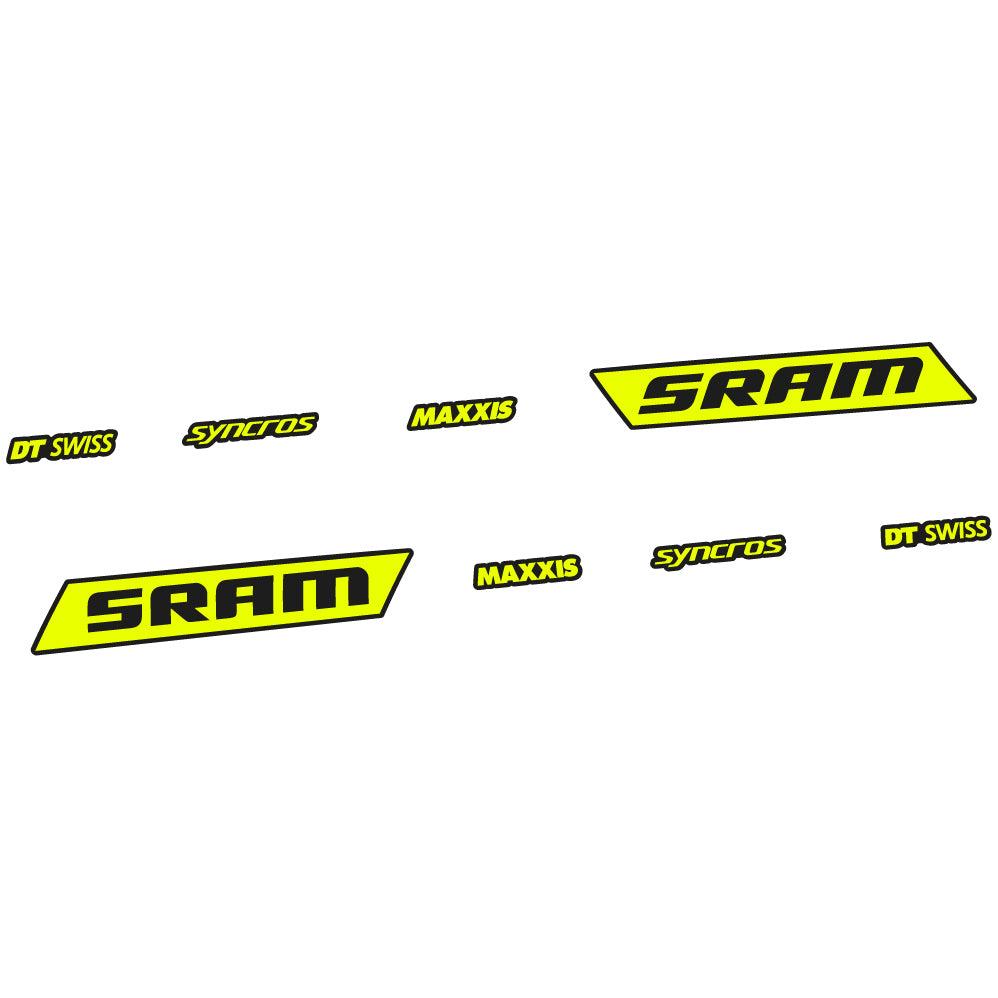 Autocollant Sram Syncross Maxxis, inclinable, autocollant Vinyle