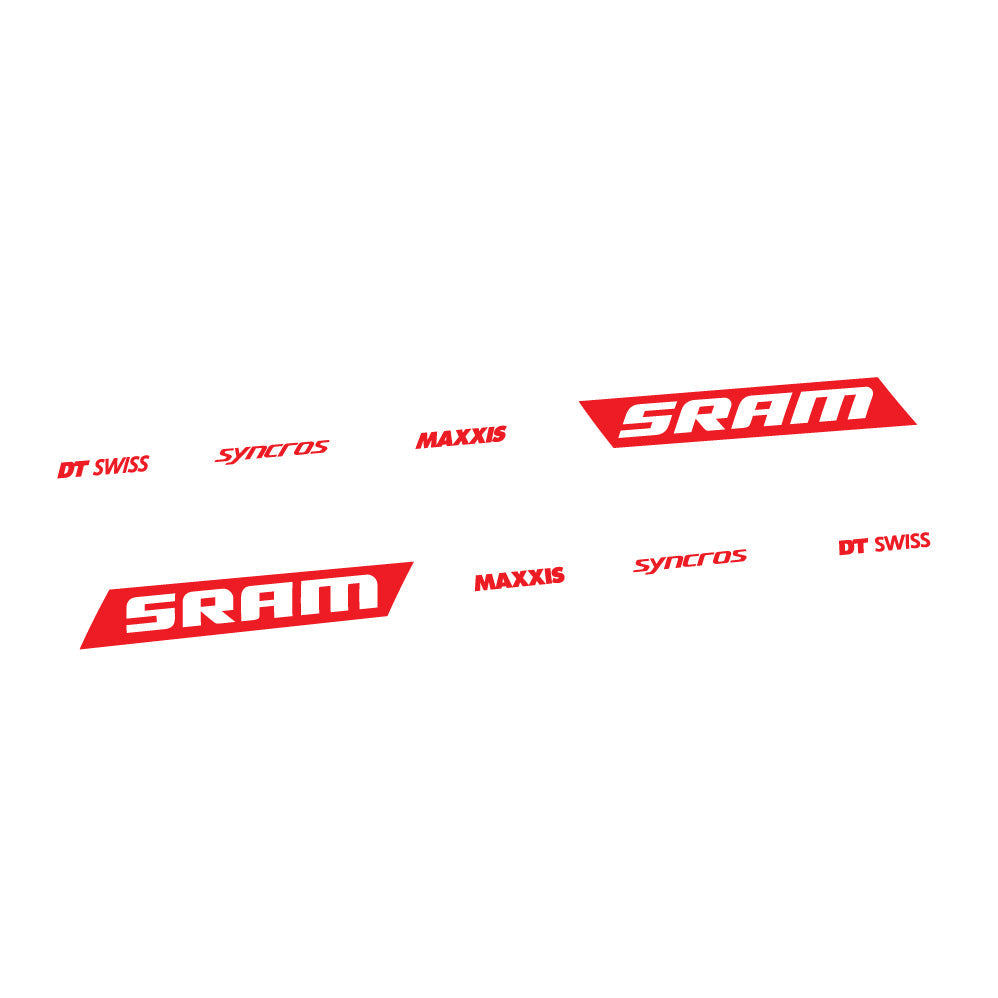 Autocollant Scott Spark RC WC Sram DT Swiss Maxxis Syncross, Cadre swingarm, Vélo vinyle sticker