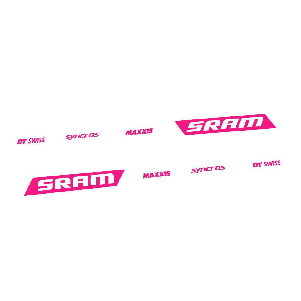 Autocollant Scott Spark RC WC Sram DT Swiss Maxxis Syncross, Cadre swingarm, Vélo vinyle sticker