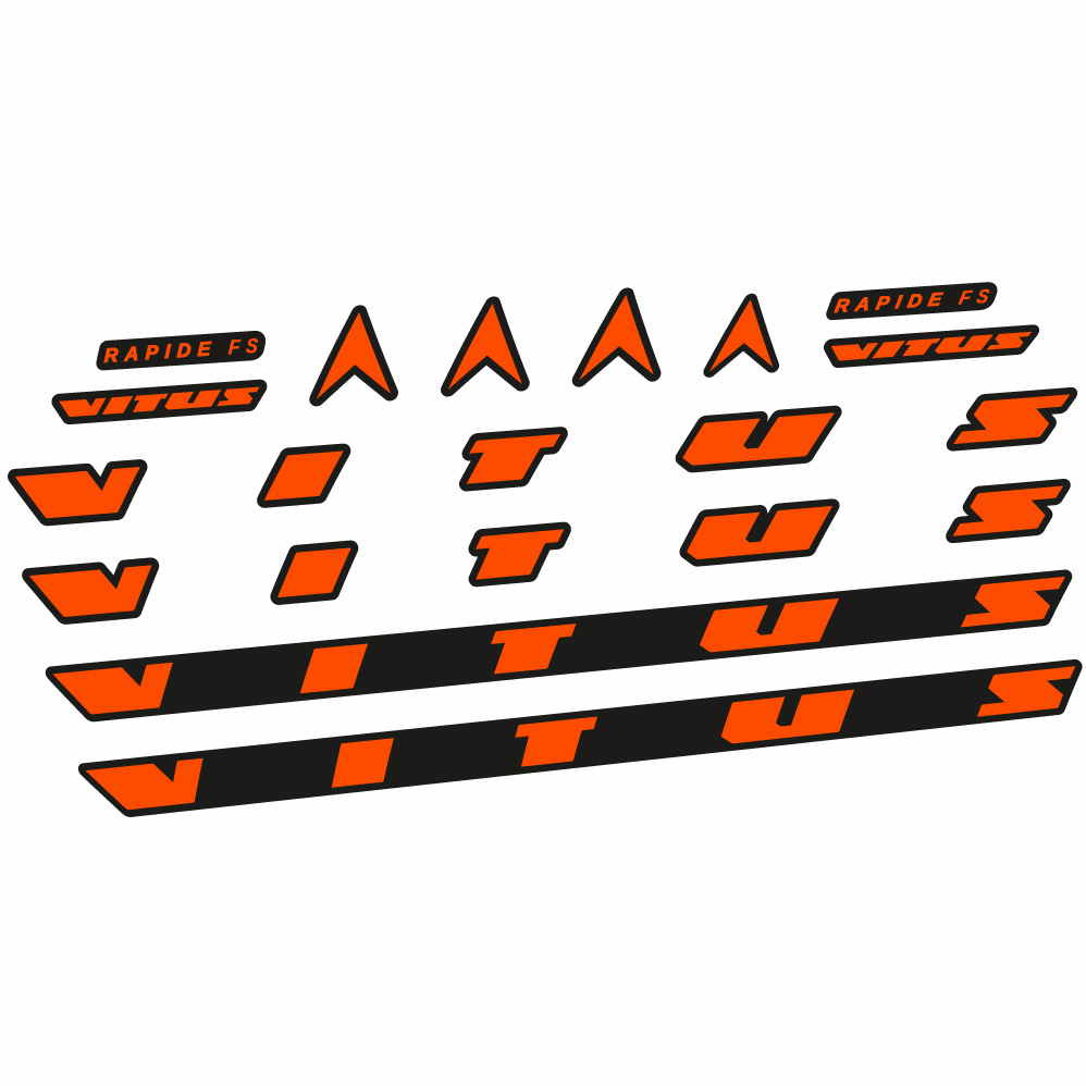 Autocollant Vitus Rapide FS CRX 2022, Cadre, Vélo vinyle sticker