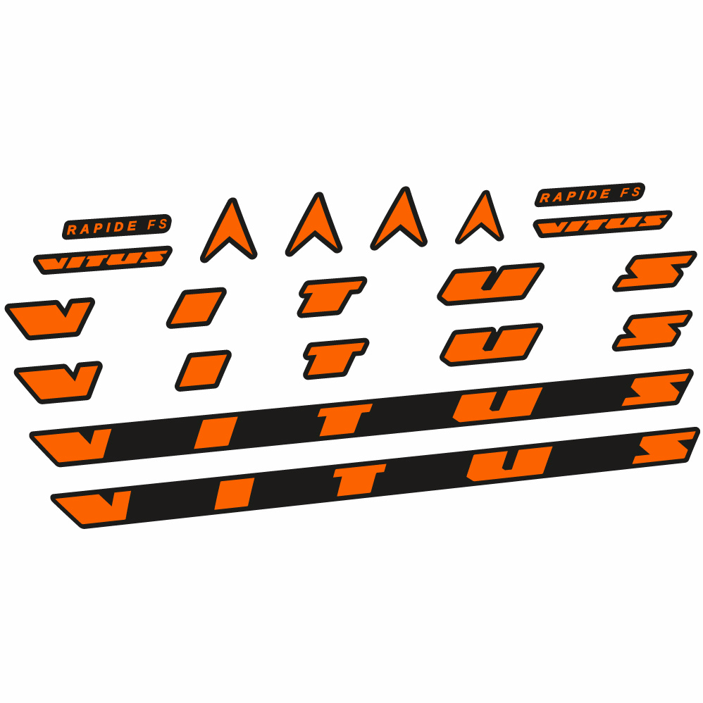 Autocollant Vitus Rapide FS CRX 2022, Cadre, Vélo vinyle sticker