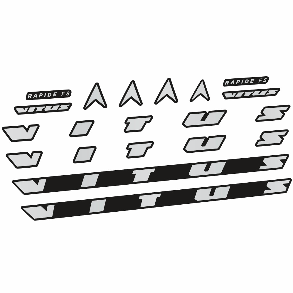 Autocollant Vitus Rapide FS CRX 2022, Cadre, Vélo vinyle sticker