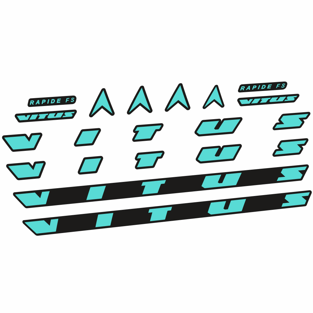 Autocollant Vitus Rapide FS CRX 2022, Cadre, Vélo vinyle sticker