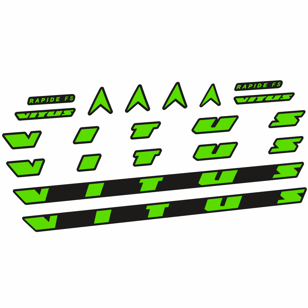 Autocollant Vitus Rapide FS CRX 2022, Cadre, Vélo vinyle sticker