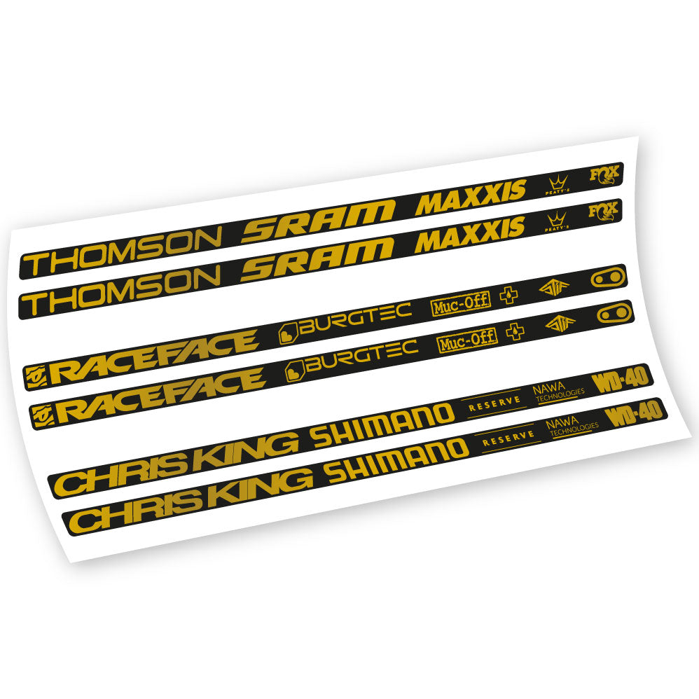 Autocollants, Divers Drands, Cadre, Vélo vinyle sticker