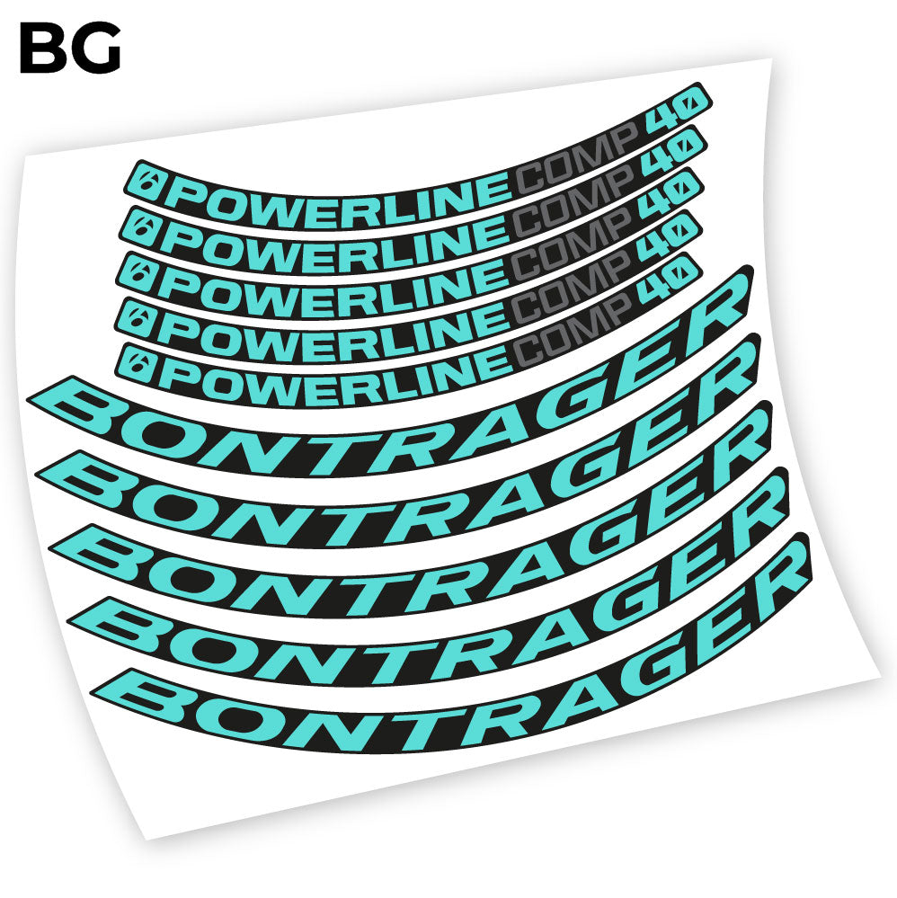 Autocollant Bontrager Powerline Comp 40, autocollant vinyle Mountain Wheel Vélos