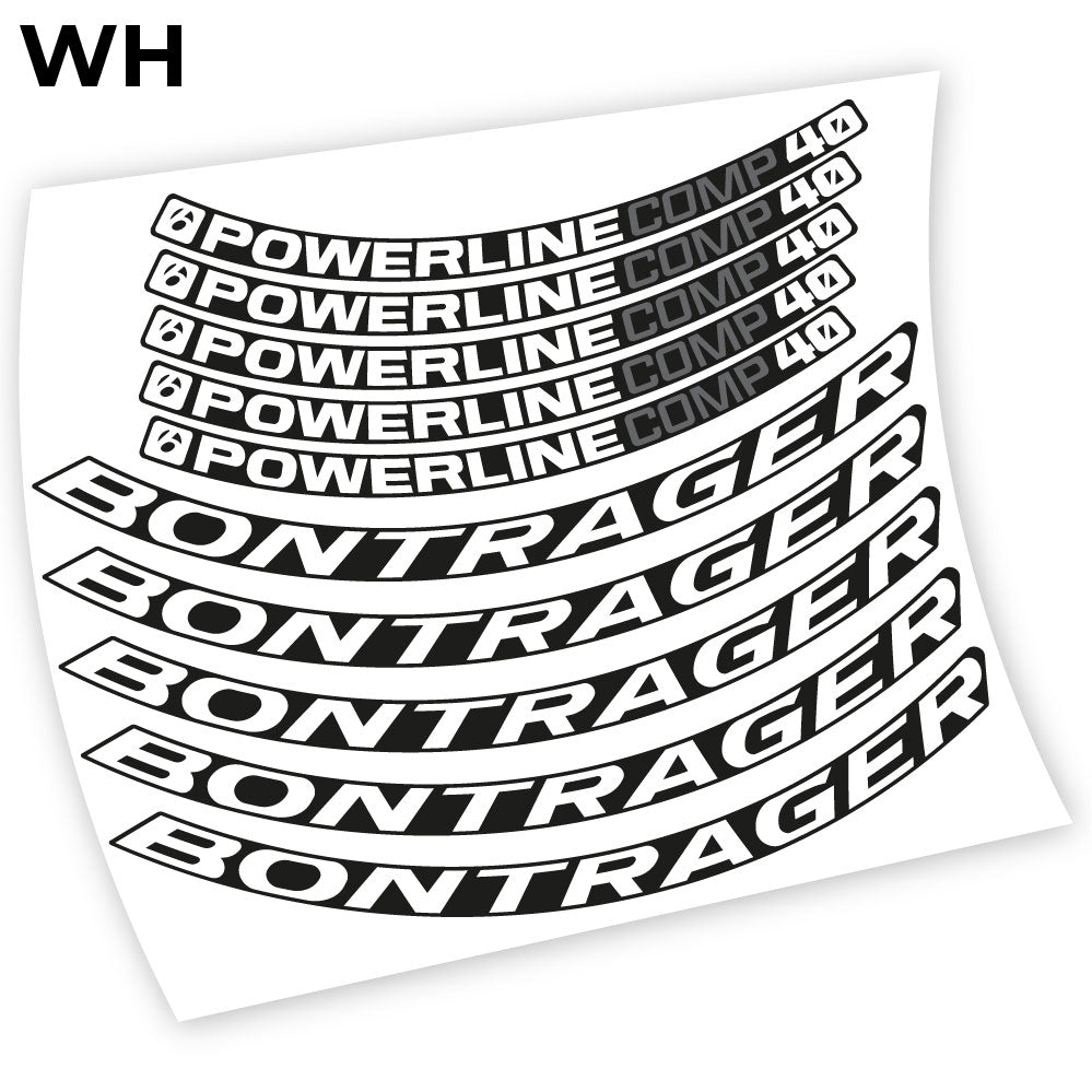 Autocollant Bontrager Powerline Comp 40, autocollant vinyle Mountain Wheel Vélos