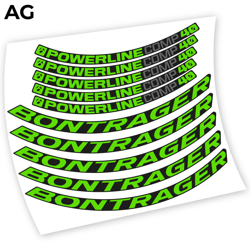 Autocollant Bontrager Powerline Comp 40, autocollant vinyle Mountain Wheel Vélos