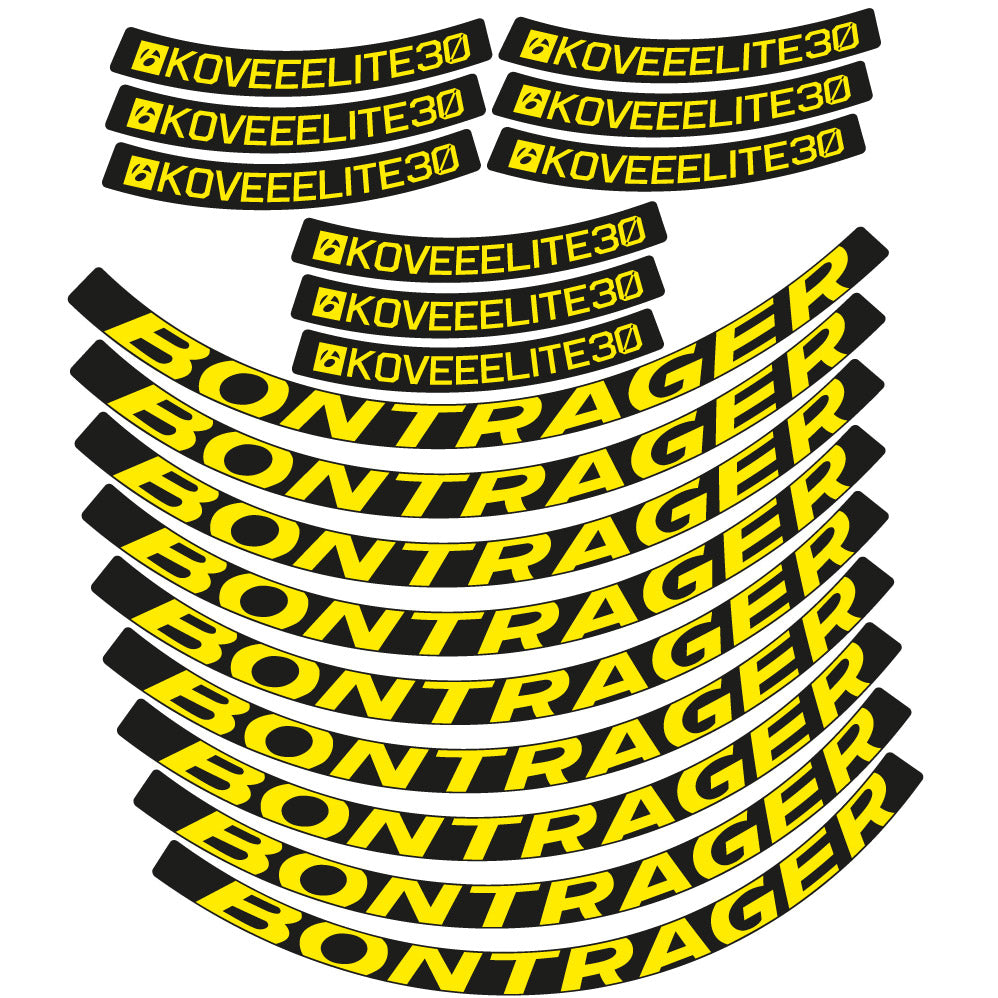Autocollant Bontrager Kovee Eite 30, Roues VTT 29, Autocollant Vélo vinyle
