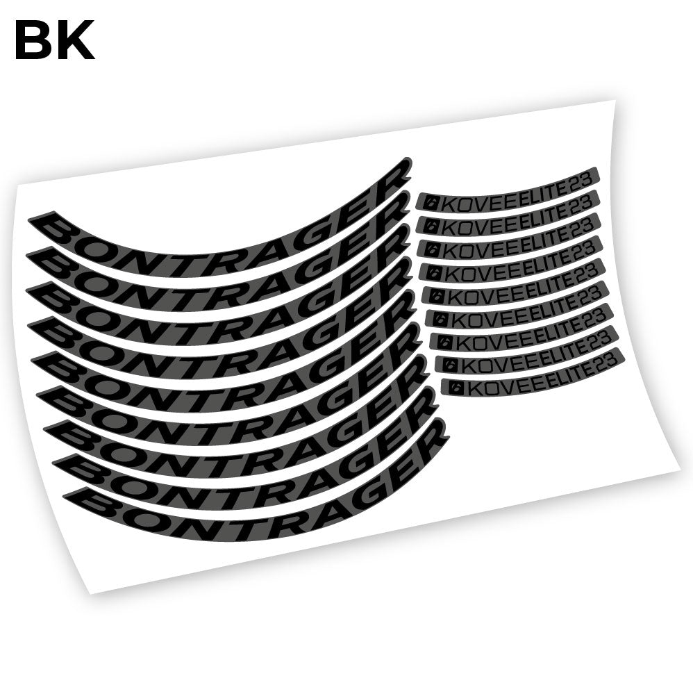 Autocollant Bontrager Kovee Elite 23, autocollant vinyle Mountain Wheel Vélos