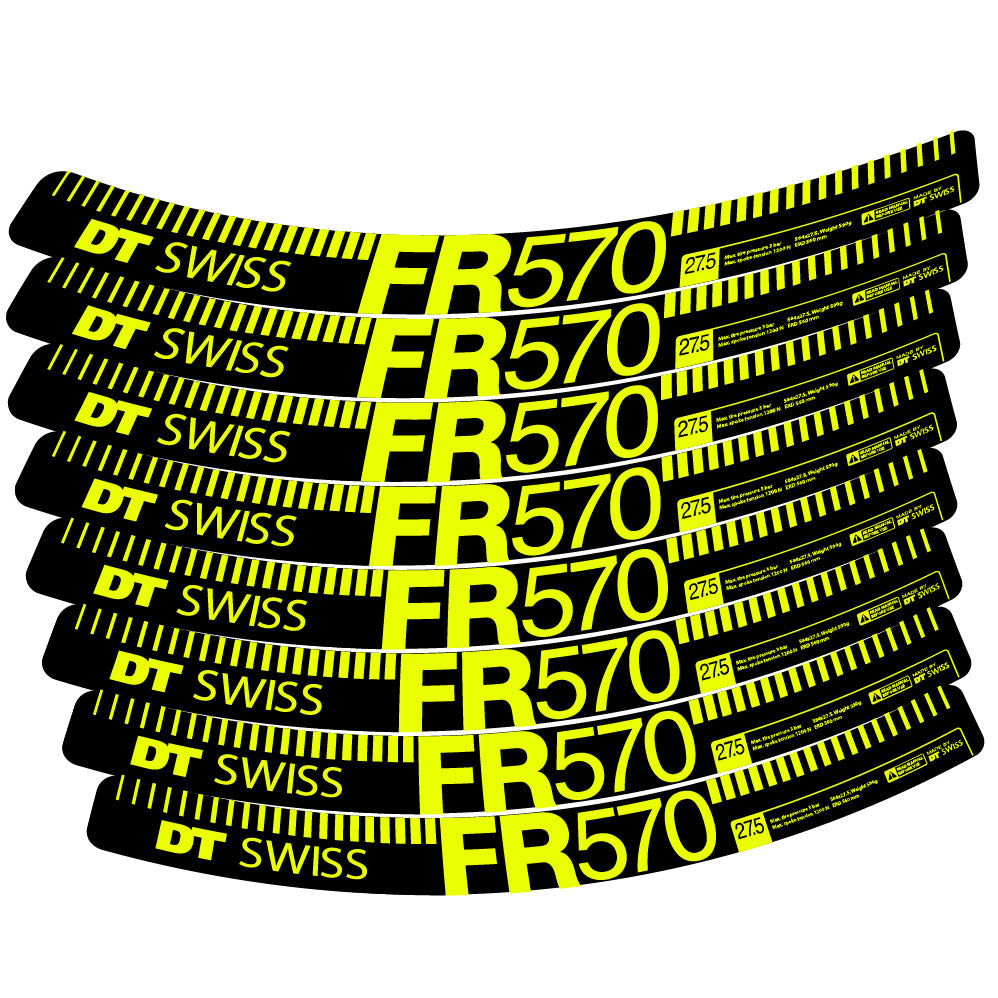 Autocollant DT Swiss FR 570, Roues VTT 29, Autocollant Vélo vinyle