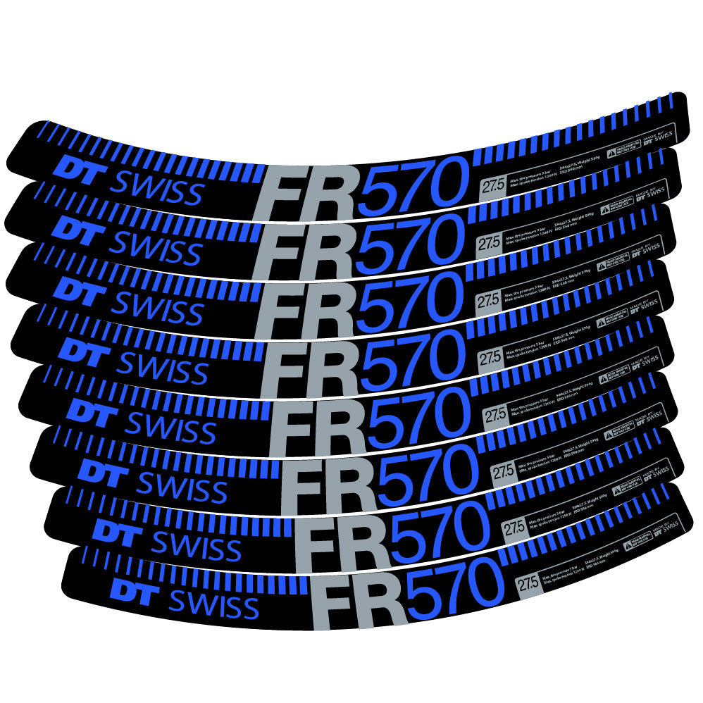 Autocollant DT Swiss FR 570, Roues VTT 29, Autocollant Vélo vinyle