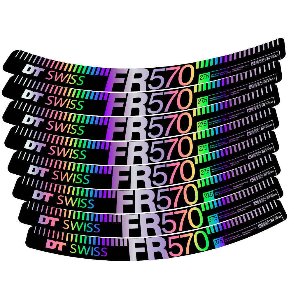 Autocollant DT Swiss FR 570, Roues VTT 29, Autocollant Vélo vinyle