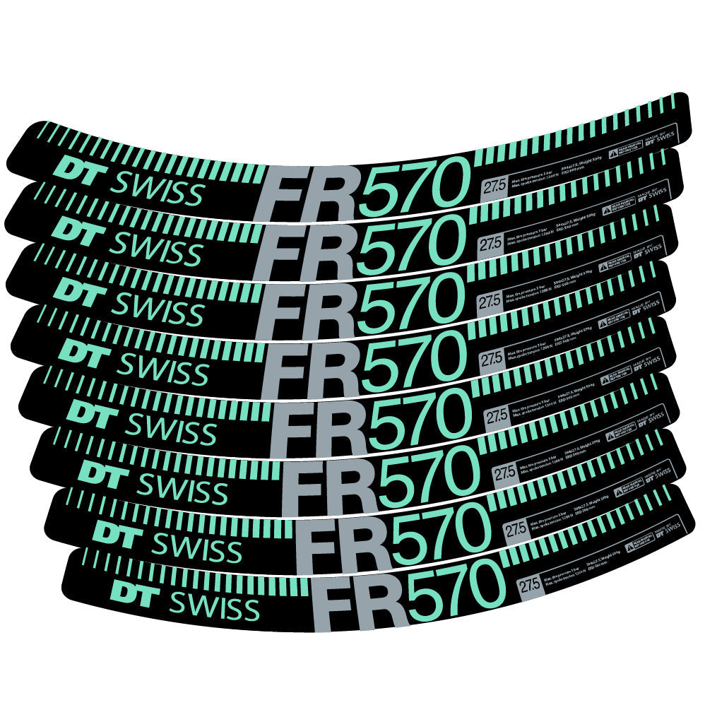 Autocollant DT Swiss FR 570, Roues VTT 29, Autocollant Vélo vinyle